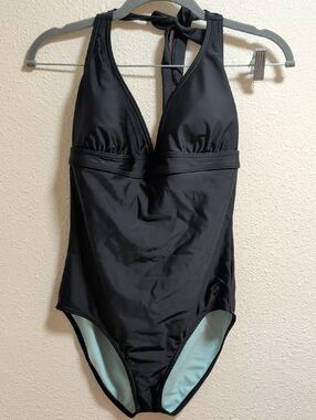 Black Prana One Piece Swimsuit In Medium